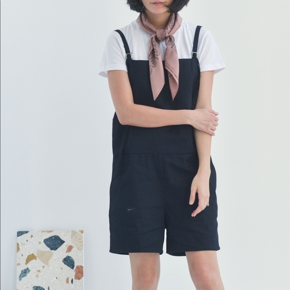 shorts with overall straps